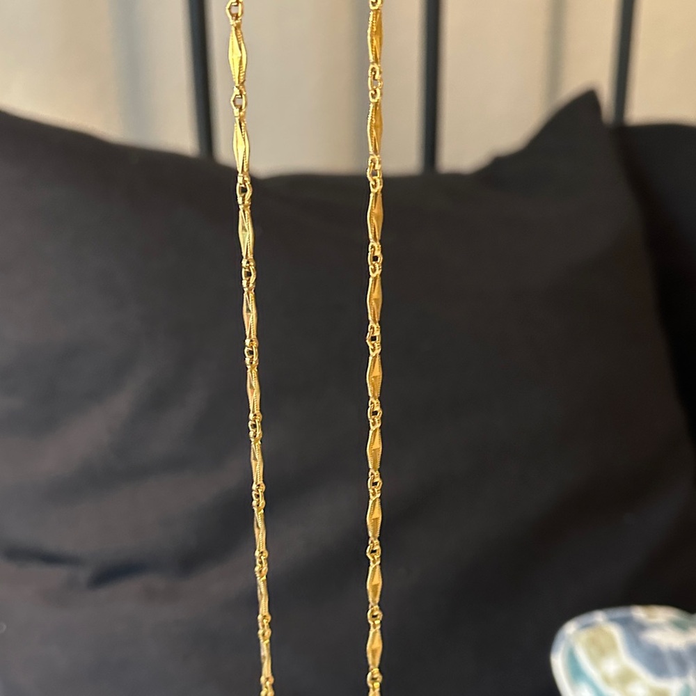 Monet Gold Textured Necklace